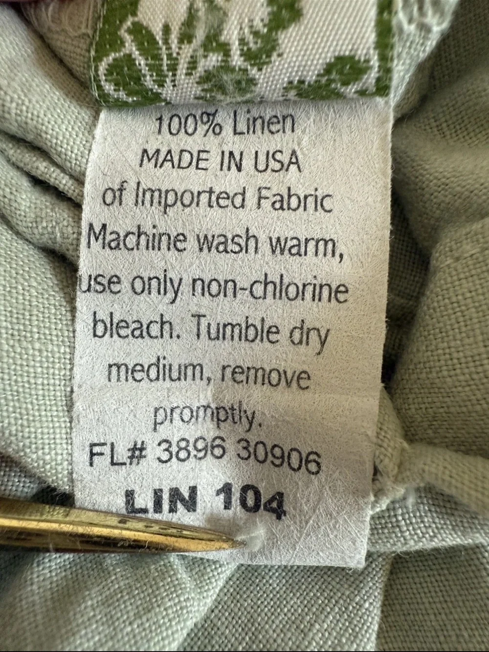 Bella Notte Linens 100% Linen Duvet Cover Green Buttons Luxury King ( Read Desc